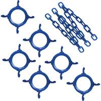 Ensemble de connecteurs de chaîne pour c&ocirc;nes R.M.G. Prévention