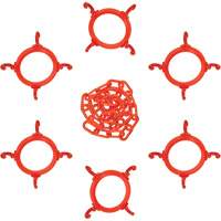 Ensemble de connecteurs de chaîne pour c&ocirc;nes R.M.G. Prévention