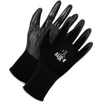Gants enduits, 10, R&ecirc;vetement Bipolym&egrave;re, Calibre 15, Enveloppe en Nylon R.M.G. Prévention