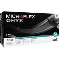 Onyx&reg; Gloves, Small, Nitrile, 3.5-mil, Powder-Free, Black R.M.G. Prévention