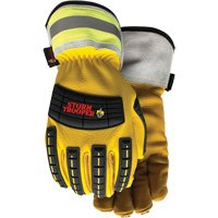 Gants 5782CR Storm Trooper, Petit, Paume en Cuir de vache, Poignet &eacute;lastique R.M.G. Prévention