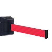 Unit&eacute; murale Tensabarrier, Plastique, Fixation par vis, 30', Ruban Rouge R.M.G. Prévention