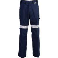 High Visibility Pants, Poly-Cotton, 32, Navy Blue R.M.G. Prévention