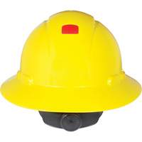 Full Brim Hardhat with Uvicator Sensor, Ratchet Suspension R.M.G. Prévention