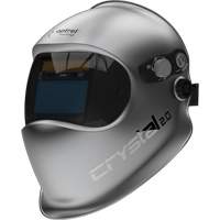 Crystal 2.0 Auto Darkening Welding Helmet, 3.94" L x 1.97" W View Area, 2/4 - 12 Shade Range, Silver R.M.G. Prévention