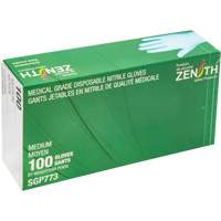 Puncture-Resistant Medical-Grade Disposable Gloves, Medium, Nitrile, 4.5-mil, Powder-Free, Blue, Class 2 R.M.G. Prévention