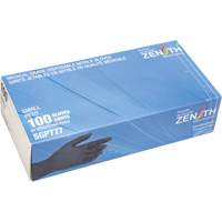 Puncture-Resistant Medical-Grade Disposable Gloves, Small, Nitrile, 5-mil, Powder-Free, Black, Class 2 R.M.G. Prévention