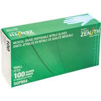 Gants jetables de calibre m&eacute;dical r&eacute;sistants &agrave; la perforation, Petit, Nitrile, 3,5 mils, Sans poudre, Bleu, Classe 2 R.M.G. Prévention