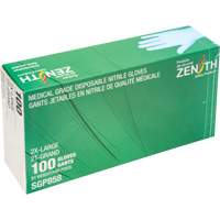 Puncture-Resistant Medical-Grade Disposable Gloves, 2X-Large, Nitrile, 3.5-mil, Powder-Free, Blue, Class 2 R.M.G. Prévention