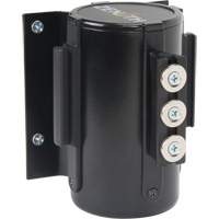 Wall Mount Barrier with Magnetic Tape, Steel, Screw Mount, 12', Black Tape R.M.G. Prévention