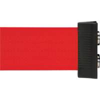 Wall Mount Barrier with Magnetic Tape, Steel, Screw Mount, 7', Red Tape R.M.G. Prévention