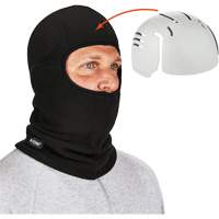 N-Ferno&reg; Zippered Balaclava Face Mask with Bump Cap Insert, Fleece/Polyester, Black R.M.G. Prévention