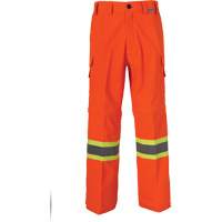 All-Season High Visibility Ventilated Mining Pants, Poly-Cotton, 28, High Visibility Orange R.M.G. Prévention