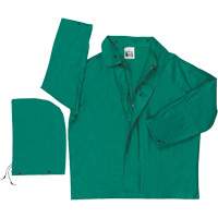 Dominator Limited Flammability Rain Jacket, Polyester/PVC, Large, Green R.M.G. Prévention