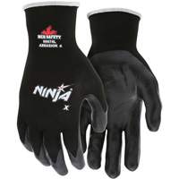 Ninja&reg; Coated Gloves, Large, Bi-Polymer Coating, 15 Gauge, Nylon/Lycra&reg; Shell R.M.G. Prévention