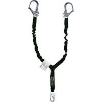Miller&reg; Arc-Rated Shock-Absorbing Lanyard, 6', Locking Snap Hook Center, Locking Snap Hook Leg Ends, Kevlar&reg; R.M.G. Prévention