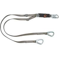 V-Series Tie-Back Lanyard, 6', Carabiner Center, Snap Hook Leg Ends, Nylon R.M.G. Prévention