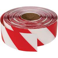Ruban de marquage tr&egrave;s r&eacute;sistant pour plancher ArmorStripe, 3" x 100', PVC, Rouge et blanc R.M.G. Prévention