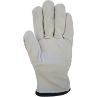 Gants de conducteur &agrave; dos en coton, Grand, Paume en Cuir fleur de ch&egrave;vre R.M.G. Prévention