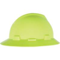 Casque de s&eacute;curit&eacute; &agrave; fente et bordure compl&egrave;te V-Gard, R&eacute;pond aux normes CSA type 1, Suspension Glissement rapide, Non ventil&eacute; R.M.G. Prévention