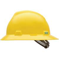 Casque de s&eacute;curit&eacute; &agrave; fente et bordure compl&egrave;te V-Gard, Suspension &agrave; douille, Non ventil&eacute; R.M.G. Prévention