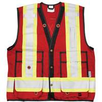 Open Road&reg; Surveyor Vest, Red, Large, Polyester R.M.G. Prévention