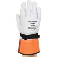 96-003 High Voltage Leather Protector Gloves, Size 8, 12" L R.M.G. Prévention
