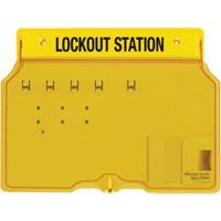 Trilingual Covered Lock Station, None Padlocks, 4 Padlock Capacity, Padlocks Not Included R.M.G. Prévention