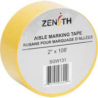 Aisle Marking Tape, 2" x 108', PVC, Yellow R.M.G. Prévention