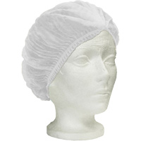 Ronco Care Pleated Bouffant Cap, Polypropylene, 24", White R.M.G. Prévention