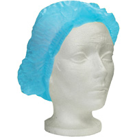 Bonnet bouffant pliss&eacute; Ronco Care, Polypropyl&egrave;ne, 24", Bleu R.M.G. Prévention