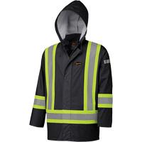 5894BK Fire-Resistant Waterproof Safety Jacket, Polyurethane, Black, X-Small R.M.G. Prévention