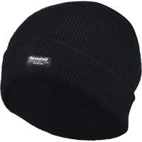 Lined Cuff Tuque, Thinsulate Lining, One Size, Black R.M.G. Prévention