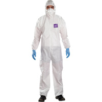 AlphaTec Microchem&reg; 3-Piece Chemical Resistant Coveralls with Hood, 2X-Large, White R.M.G. Prévention