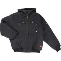 Blouson d'aviateur en toile lourde avec capuchon, Hommes, Petit, Noir R.M.G. Prévention
