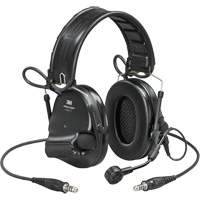 Casque VI NIB avec deux fils de sortie et rail arc Peltor ComTac, Style Bandeau, 23 dB R.M.G. Prévention