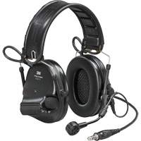 Casque VI NIB avec fils de sortie unique et rail arc Peltor ComTac, Style Bandeau, 23 dB R.M.G. Prévention