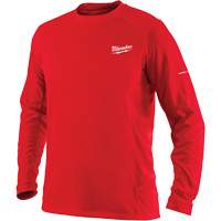 T-shirt &agrave; manches longues Workskin, Hommes, Petit, Rouge R.M.G. Prévention