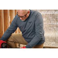 T-shirt de travail hybride, Hommes, Petit, Bleu R.M.G. Prévention