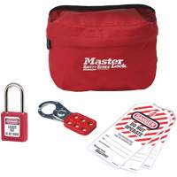 Trousse de cadenassage personnalis&eacute;e avec cadenas en thermoplastique Zenex, 6 composants compris R.M.G. Prévention