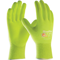 ATG MaxiFlex&reg; Ultimate High Visibility Seamless Gloves, Large, Nitrile Coating, 15 Gauge, Nylon/Elastane Shell R.M.G. Prévention