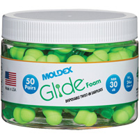 Glide&reg; Foam Earplugs, Bulk - Canister R.M.G. Prévention