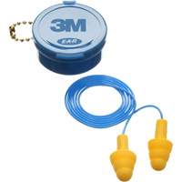 E-A-R Ultrafit Premolded Earplugs, Corded, Pair - Plastic Case, 25 dB NRR, One-Size R.M.G. Prévention
