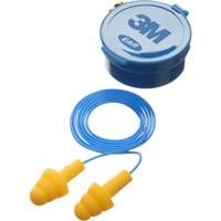 E-A-R Ultrafit Premolded Earplugs, Corded, Pair - Plastic Case, 25 dB NRR, One-Size R.M.G. Prévention