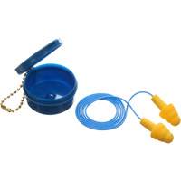 E-A-R Ultrafit Premolded Earplugs, Corded, Pair - Plastic Case, 25 dB NRR, One-Size R.M.G. Prévention