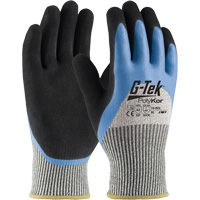 Gants isol&eacute;s r&eacute;sistants aux coupures G-Tek PolyKor, Taille Petit, Calibre 13, Rev&ecirc;tement Latex de caoutchouc, Enveloppe en Fil technique, ANSI/ISEA 105 niveau 3 R.M.G. Prévention
