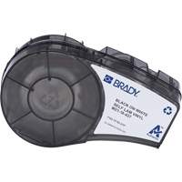 Self-Laminating Wrap Around Labels with Ribbon, Black R.M.G. Prévention