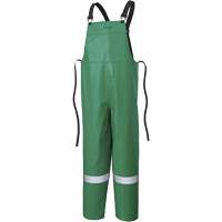 P43 035 CA-43&reg; FR Chemical- & Acid-Resistant Safety Bib Pants, Small, Green R.M.G. Prévention