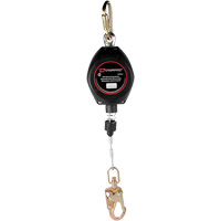 Dynamic Self-Retracting Lifeline, 20', Galvanized Steel, Swivel R.M.G. Prévention