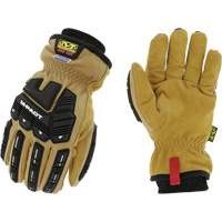 Coldwork Waterproof M-Pact&reg; Driver Gloves, 8, Grain Leather Palm, Elastic Cuff R.M.G. Prévention